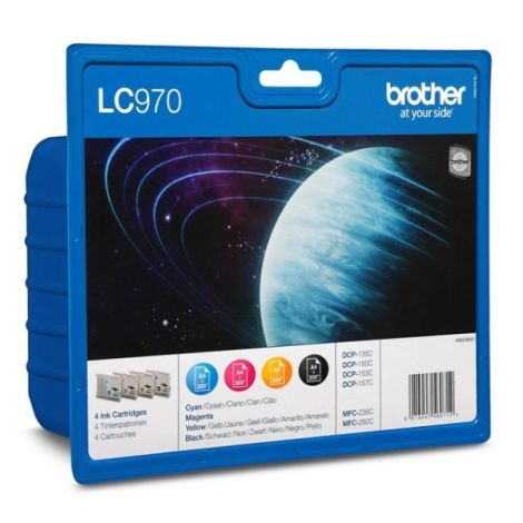 Cartridge Brother LC970 VALBP, CMYK, čtyřbalení, multipack, originál