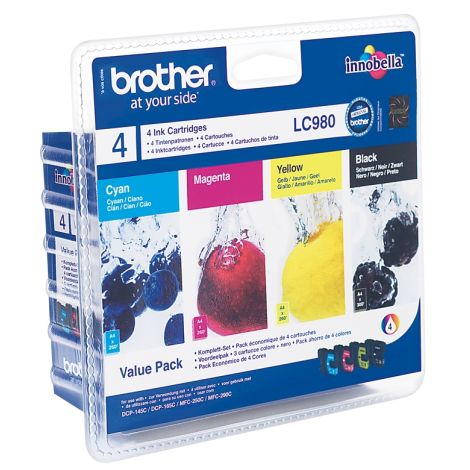 Cartridge Brother LC980 VALBP, CMYK, čtyřbalení, multipack, originál