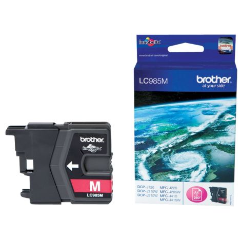 Cartridge Brother LC985M, purpurová (magenta), originál