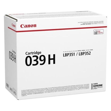 Toner Canon 039H, CRG-039H, 0288C001, černá (black), originál