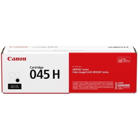 Toner Canon 045H BK, CRG-045H BK, černá (black), originál