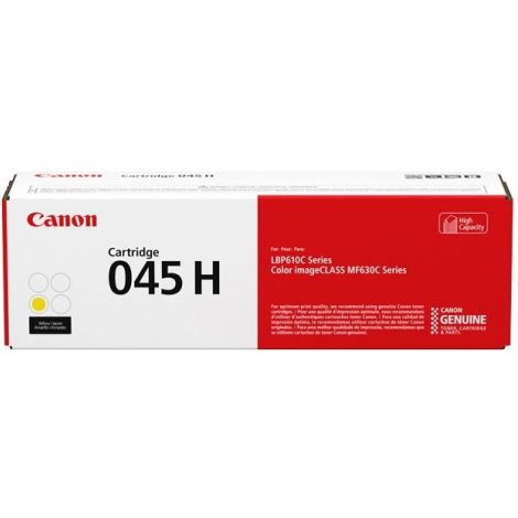 Toner Canon 045H Y, CRG-045H Y, žlutá (yellow), originál