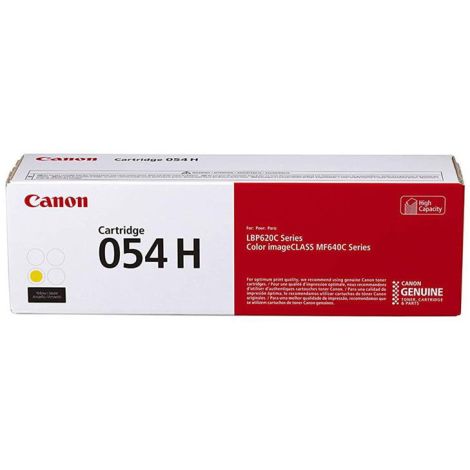 Toner Canon 054H Y, CRG-054H Y, 3025C002, žlutá (yellow), originál