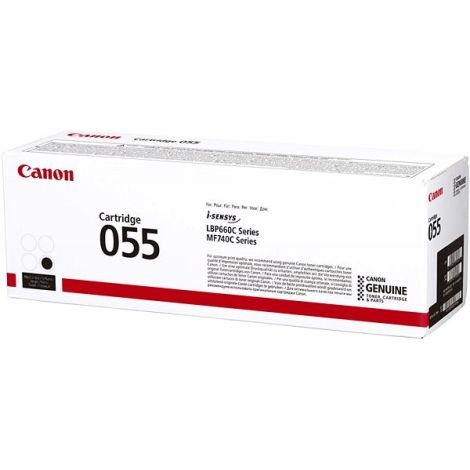 Toner Canon 055 BK, CRG-055 BK, 3016C002, černá (black), originál