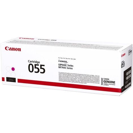 Toner Canon 055 M, CRG-055 M, 3014C002, purpurová (magenta), originál