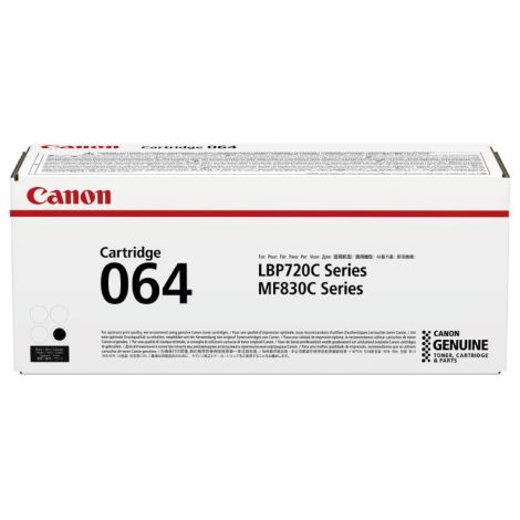 Toner Canon 064 BK, CRG-064 BK, 4937C001, černá (black), originál