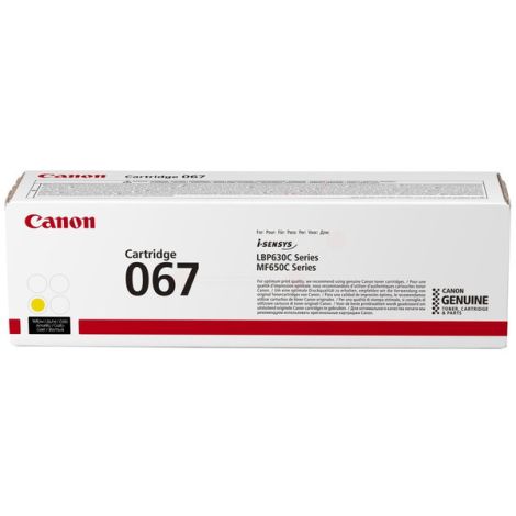 Toner Canon 067 Y, CRG-067 Y, 5099C002, žlutá (yellow), originál