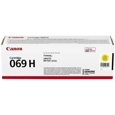 Toner Canon 069H Y, CRG-069H Y, 5095C002, žlutá (yellow), originál