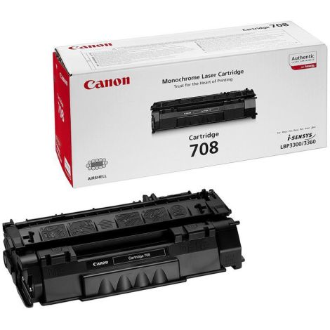 Toner Canon 708, CRG-708, černá (black), originál