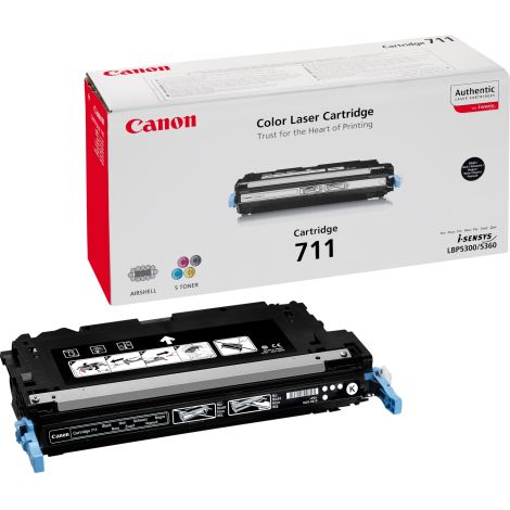 Toner Canon 711, CRG-711, černá (black), originál