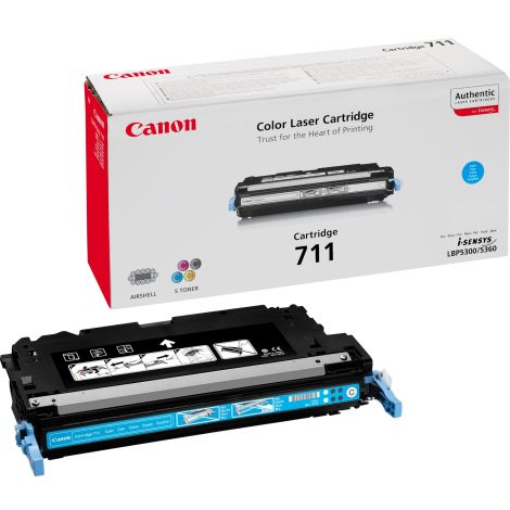 Toner Canon 711, CRG-711, azurová (cyan), originál