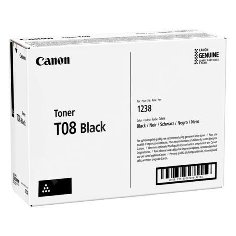 Toner Canon T08 BK, 3010C006, černá (black), originál