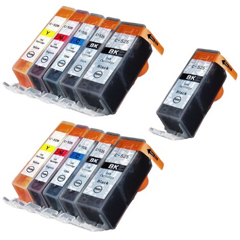 Cartridge 2 x Canon CLI-526 CMYK, PGI-525 + PGI-525 ZDARMA, multipack, alternativní