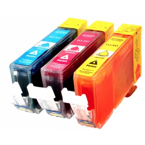 Cartridge Canon CLI-521, CMY, trojbalení, multipack, alternativní