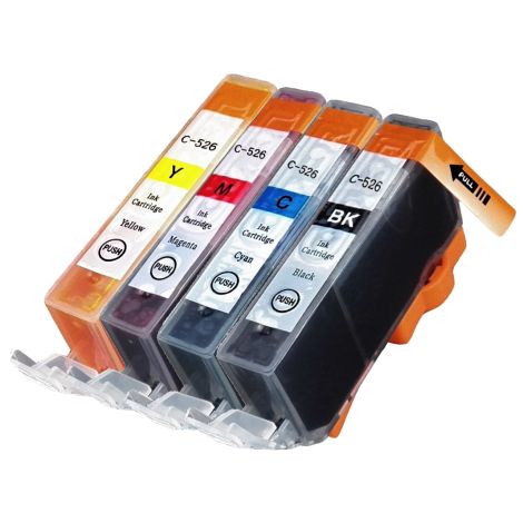 Cartridge Canon CLI-526, CMYK, 4-pack, multipack, alternativní