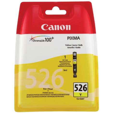 Cartridge Canon CLI-526Y, 4543B001, žlutá (yellow), originál