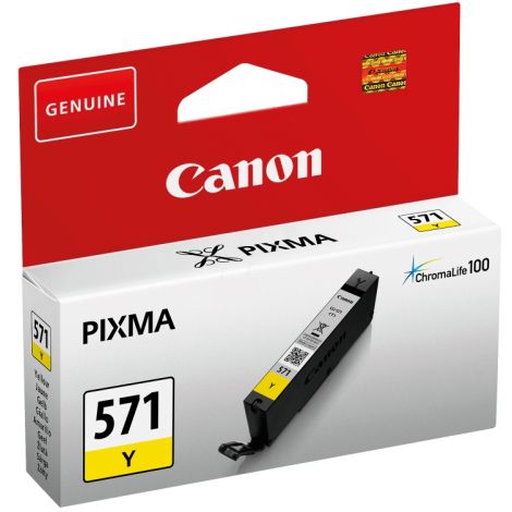 Cartridge Canon CLI-571Y, 0388C001, žlutá (yellow), originál