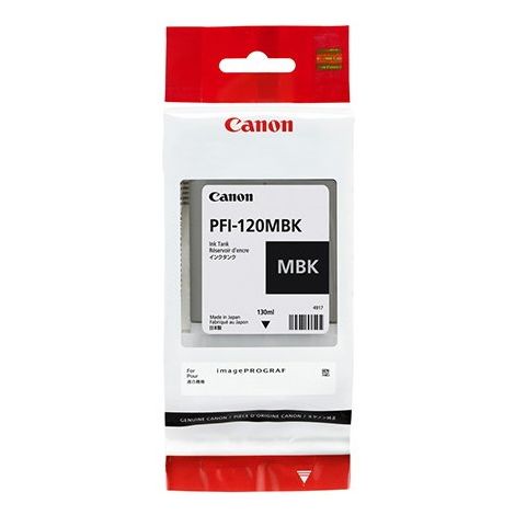 Cartridge Canon PFI-120MBK, 2884C001, matná černá (matte black), originál