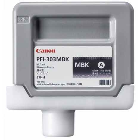 Cartridge Canon PFI-303MBK, matná černá (matte black), originál