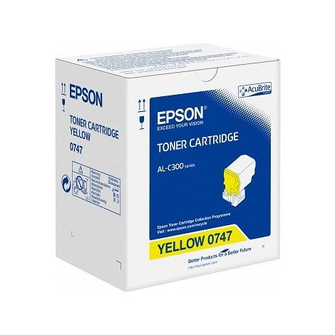 Toner Epson C13S050747 (AL-C300), žlutá (yellow), originál