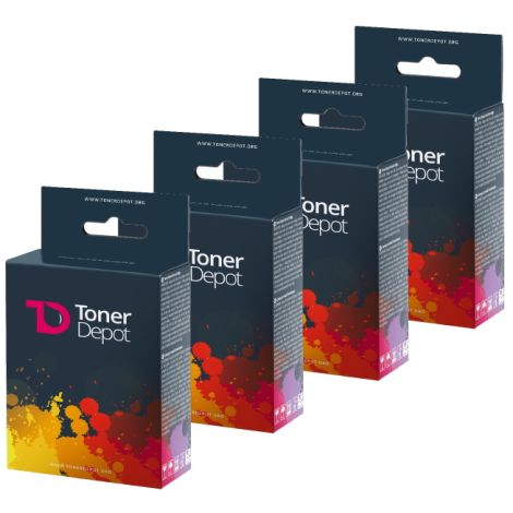 Inkoustová kazeta 2 x Epson T0715, CMYK + T0711 ZDARMA, TonerDepot, multipack, prémium