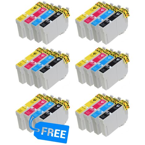 Cartridge 5 x Epson T0715, CMYK + T0715 CMYK ZDARMA, multipack, alternativní