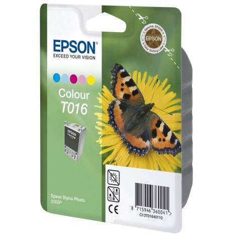 Cartridge Epson T016, barevná (tricolor), originál