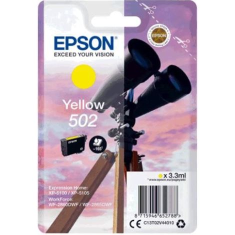 Cartridge Epson 502, C13T02V44010, žlutá (yellow), originál