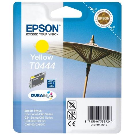 Cartridge Epson T0444, žlutá (yellow), originál