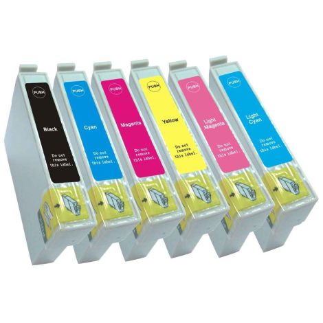 Cartridge Epson T0487, CMYK + LC + LM, šestbalení, multipack, alternativní