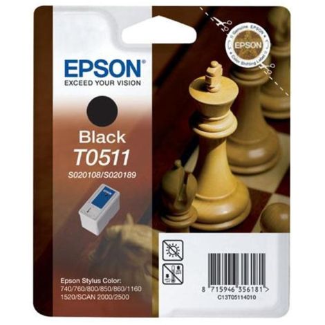 Cartridge Epson T0511, černá (black), originál