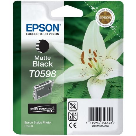 Cartridge Epson T0598, matná černá (matte black), originál