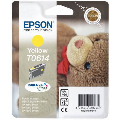 Cartridge Epson T0614, žlutá (yellow), originál