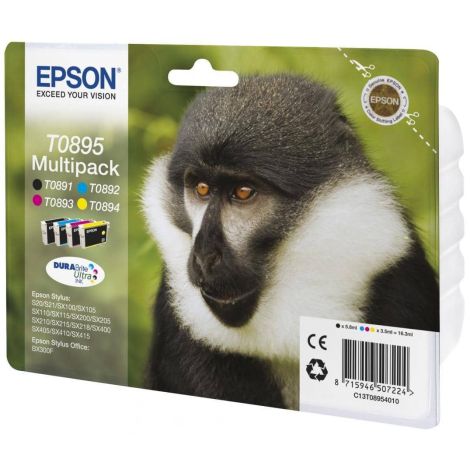 Cartridge Epson T0895, CMYK, čtyřbalení, multipack, originál