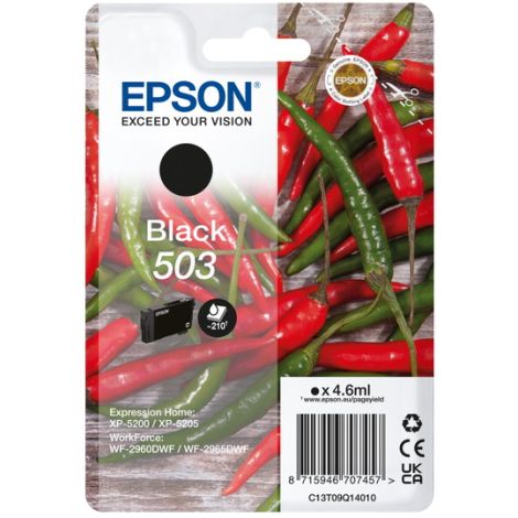 Cartridge Epson 503, C13T09Q14010, T09Q140, černá (black), originál