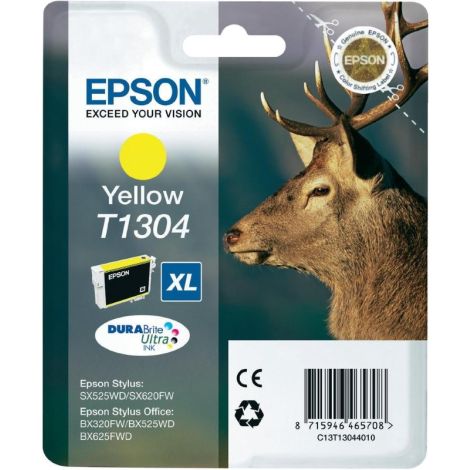 Cartridge Epson T1304, C13T13044012, žlutá (yellow), originál