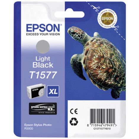 Cartridge Epson T1577, světlá černá (light black), originál