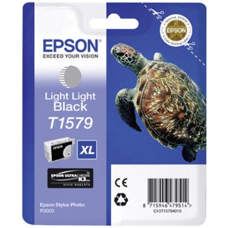 Cartridge Epson T1579, světlá černá (light black), originál