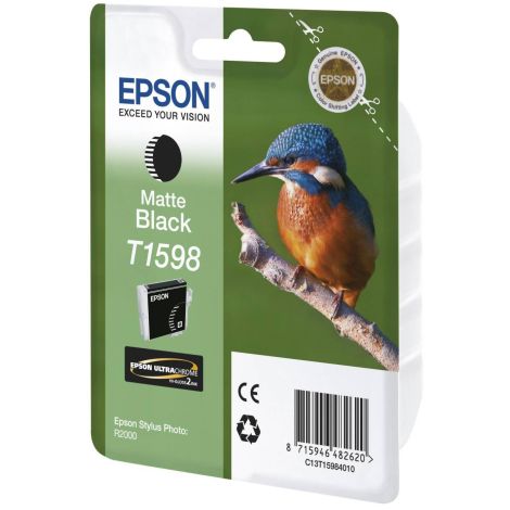 Cartridge Epson T1598, matná černá (matte black), originál