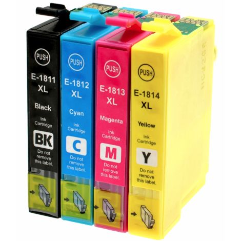 Cartridge Epson T1816 (18XL), C13T18164012, CMYK, 4-pack, multipack, alternativní