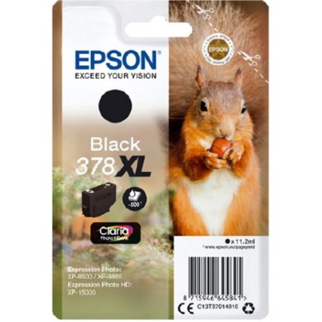 Cartridge Epson 378 XL, T3791, C13T37914010, černá (black), originál