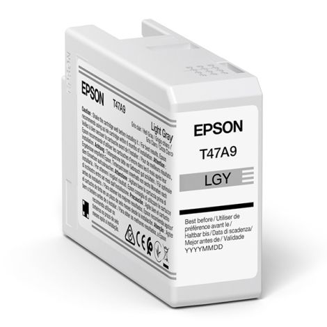 Cartridge Epson T47A9, C13T47A900, světle šedá (light gray), originál