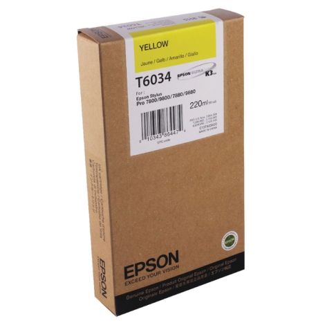 Cartridge Epson T6034, žlutá (yellow), originál