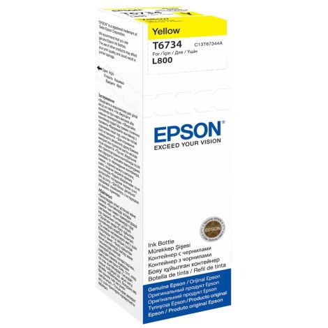 Cartridge Epson T6734, žlutá (yellow), originál