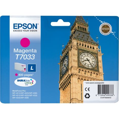 Cartridge Epson T7033, purpurová (magenta), originál