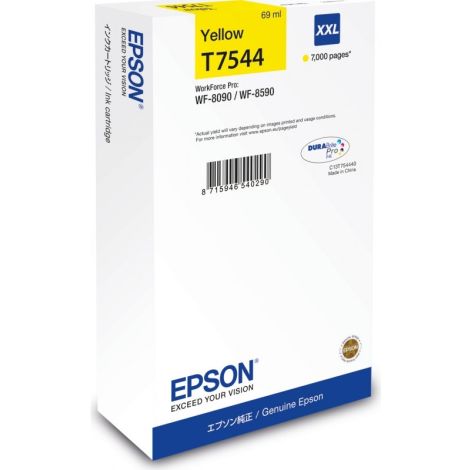 Cartridge Epson T7544, žlutá (yellow), originál