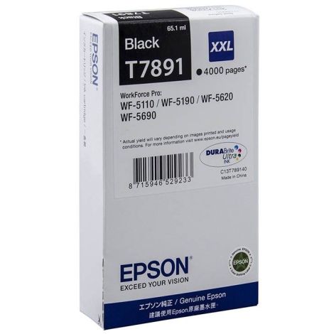 Cartridge Epson T7891, černá (black), originál