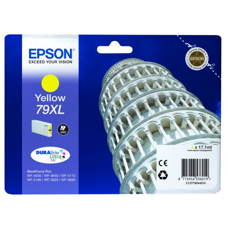 Cartridge Epson T7904 (79XL), žlutá (yellow), originál