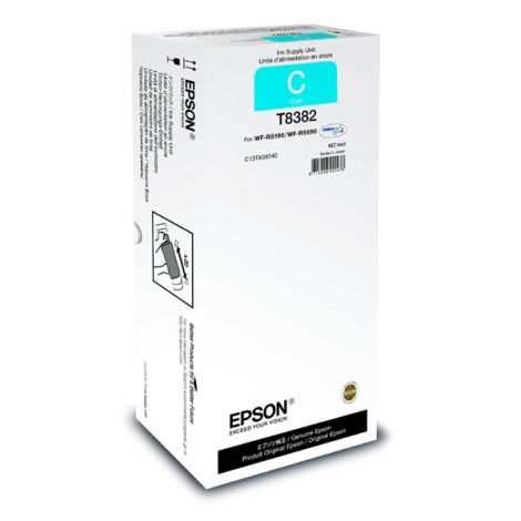 Cartridge Epson T8382, C13T838240, azurová (cyan), originál