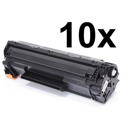 Toner 10 x HP CE285A (85A), desetibalení, černá (black), alternativní